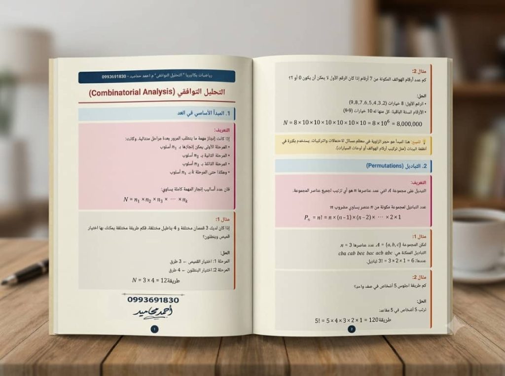 ملخص التحليل التوافقي PDF