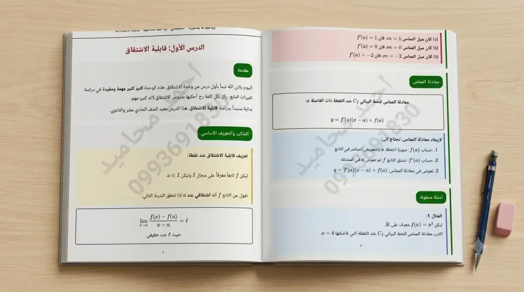 ملخص وحدة الاشتقاق